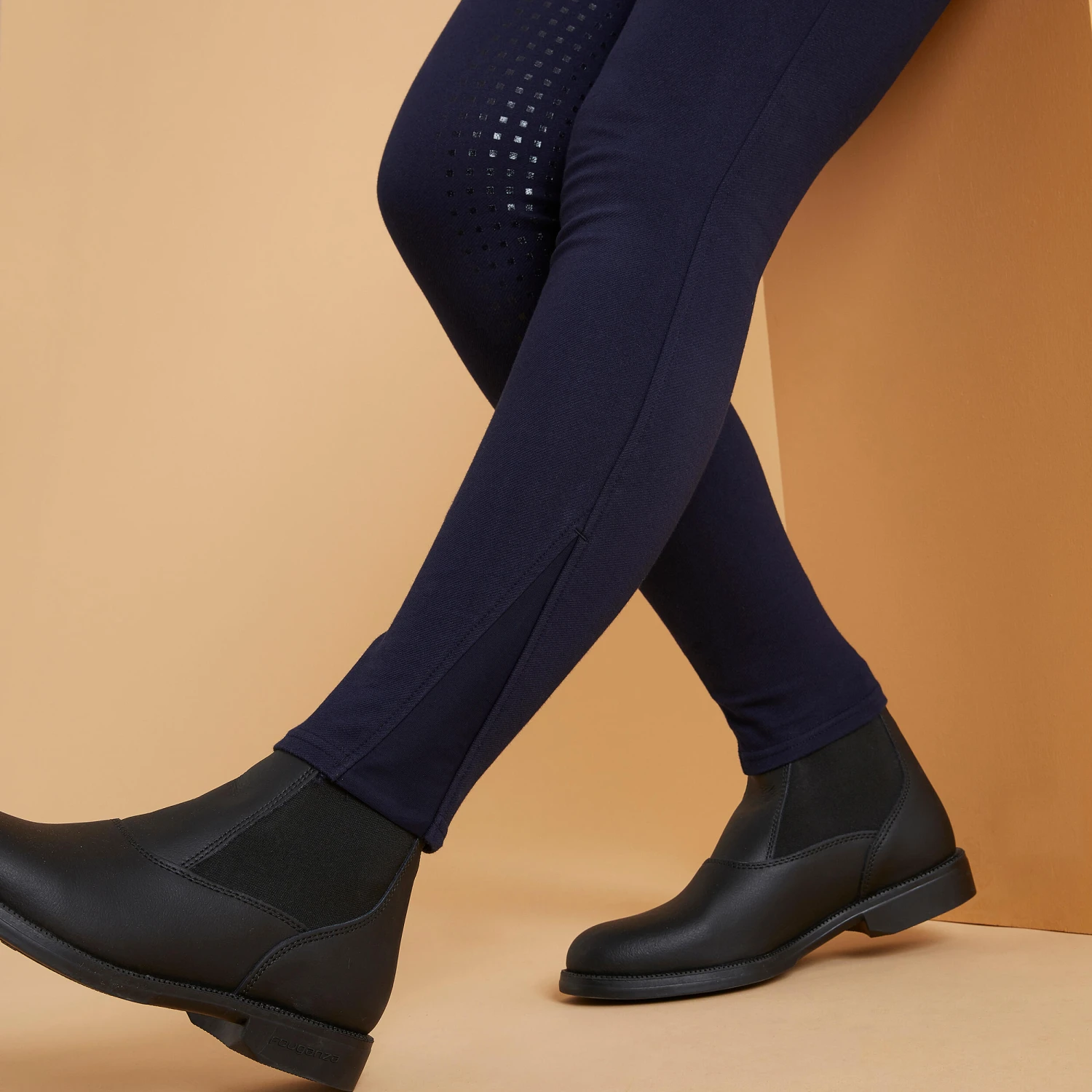 Women's Warm Full Grip Horse Riding Jodhpurs 500 - Image 6