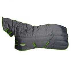 Weatherbeeta Comfitec Medium 210d Channel Quilt Combo Neck Stable Rug (Grey/Lime)
