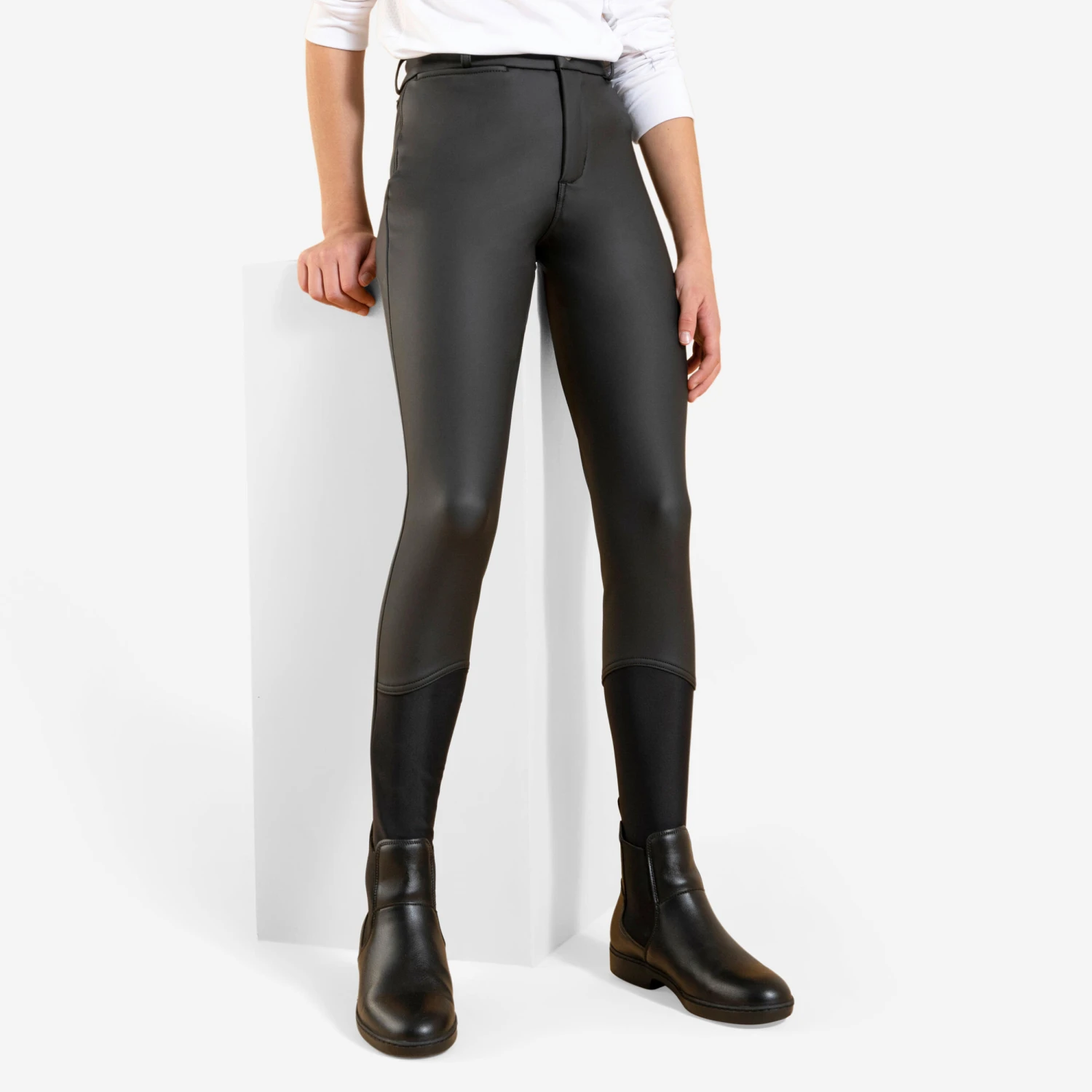 Kids' Warm And Water-Repellent Horse Riding Jodhpurs Kipwarm 500 - Image 7