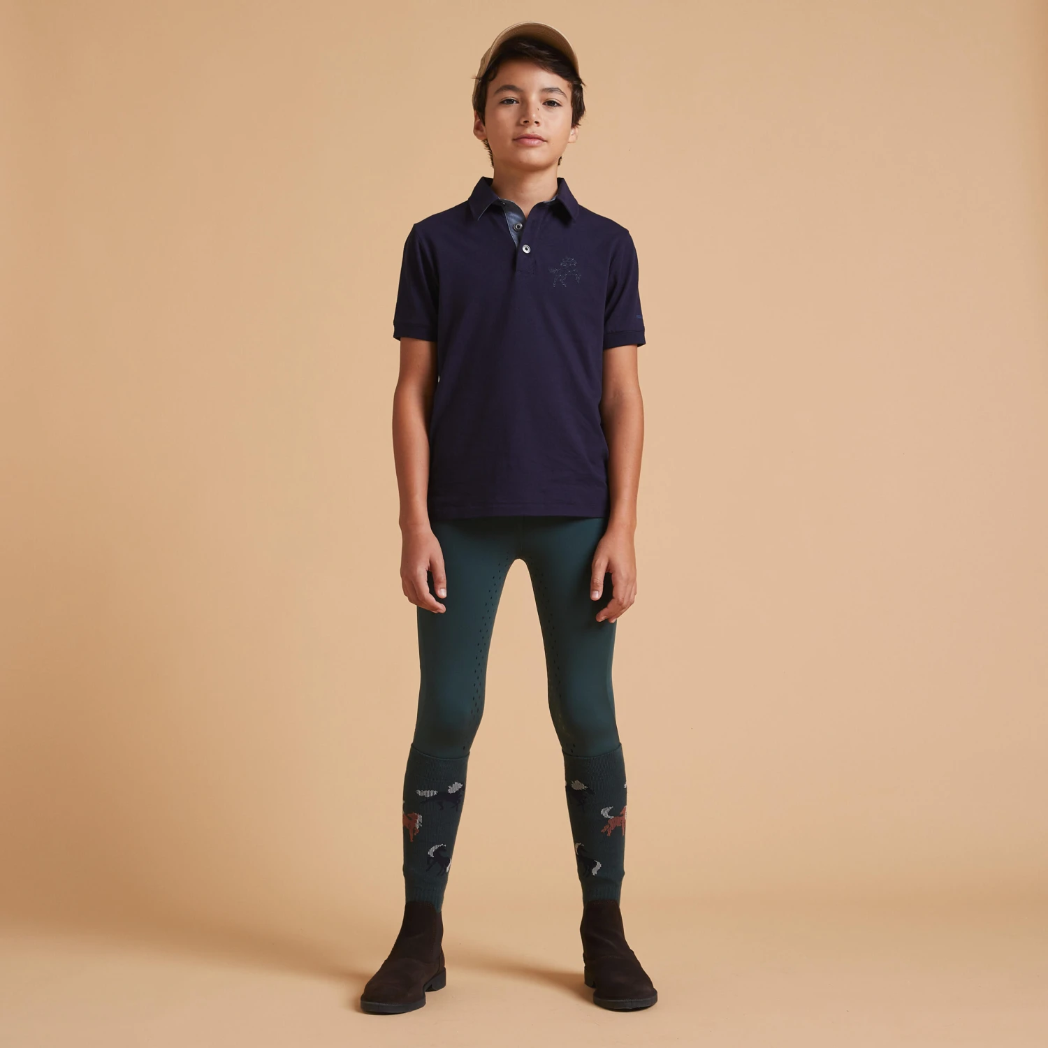 Boys' Horse Riding Short-Sleeved Polo 140 - Image 2