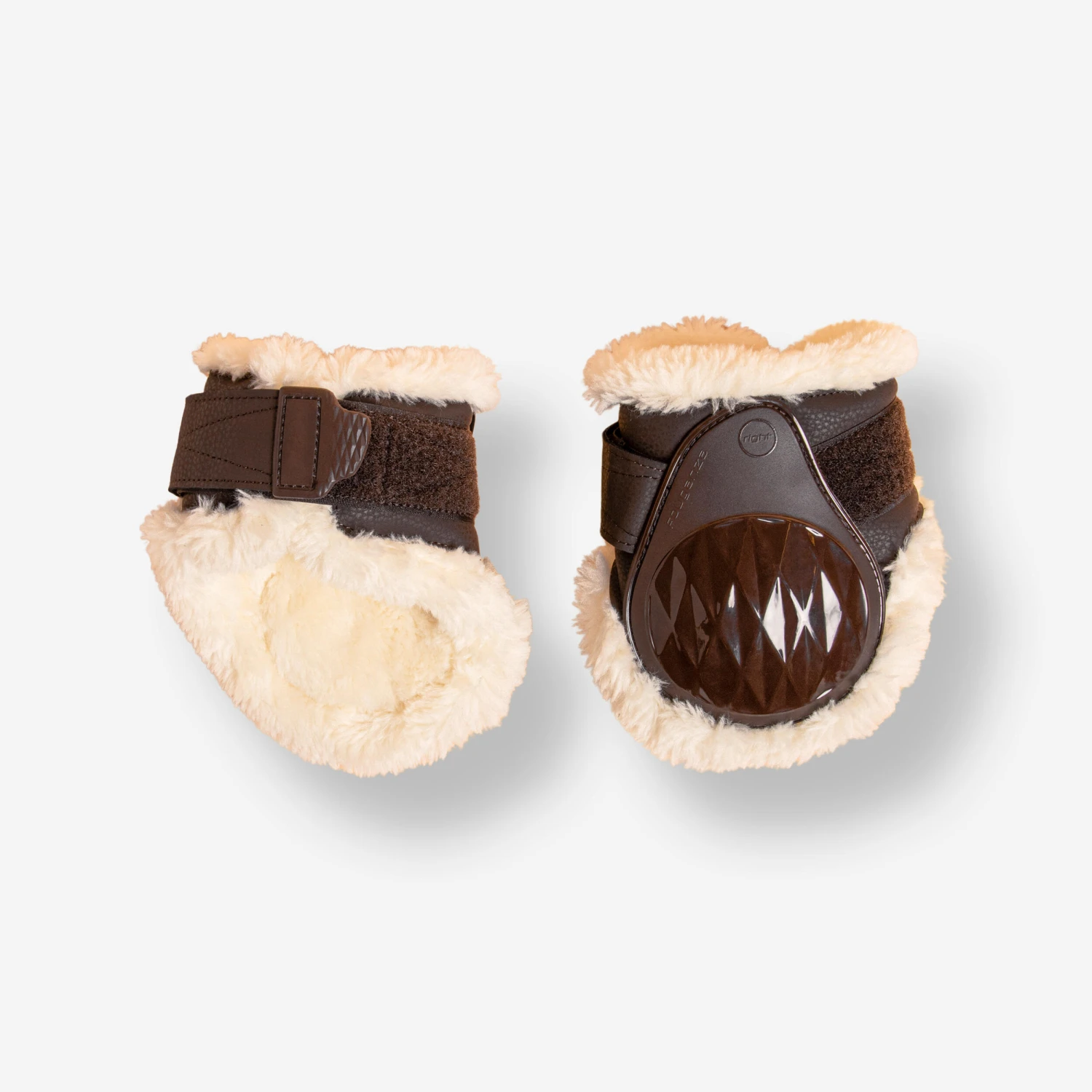 Horse Riding Synthetic Sheepskin Fetlock Boots 580 Twin-Pack