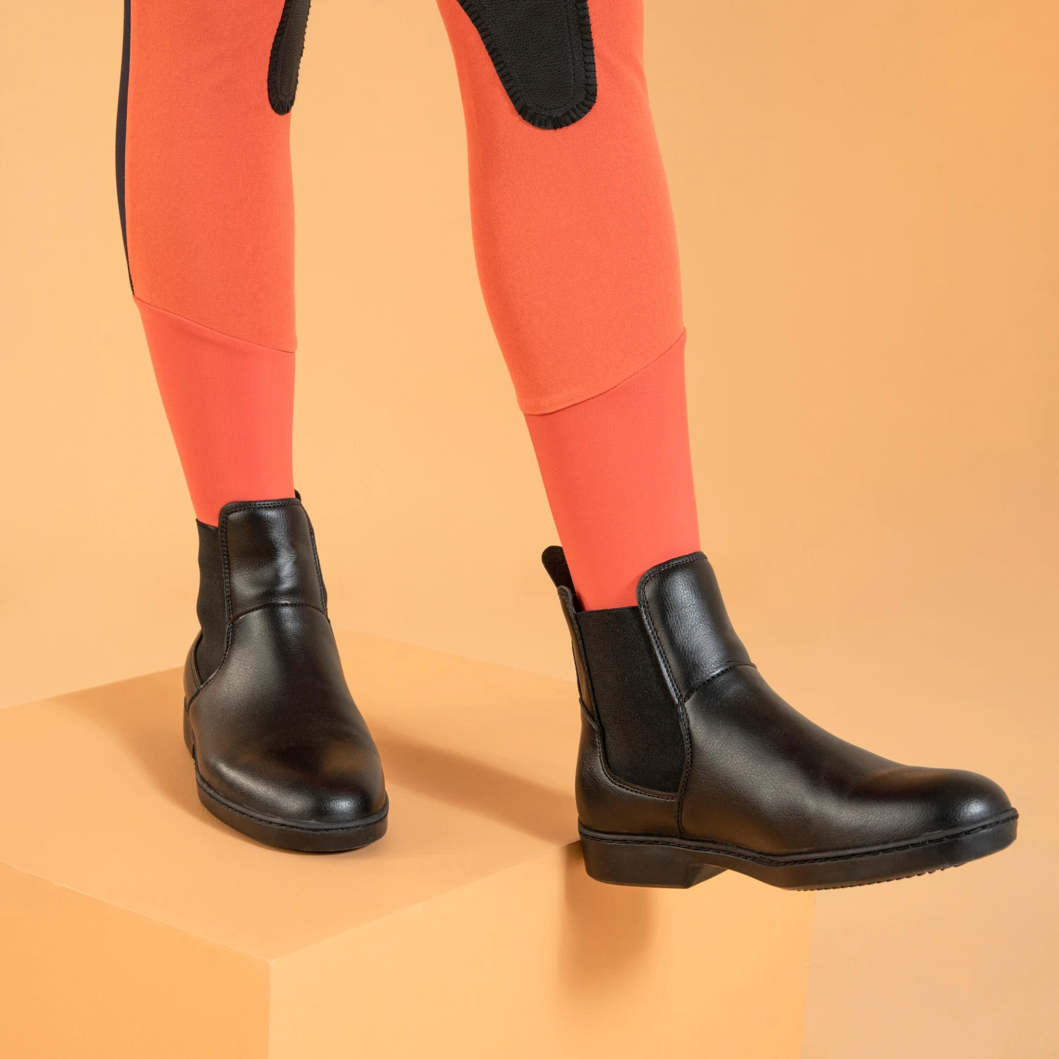 Kids' Horse Riding Lightweight Mesh Jodhpurs With Grippy Suede Patches 500 - Image 20