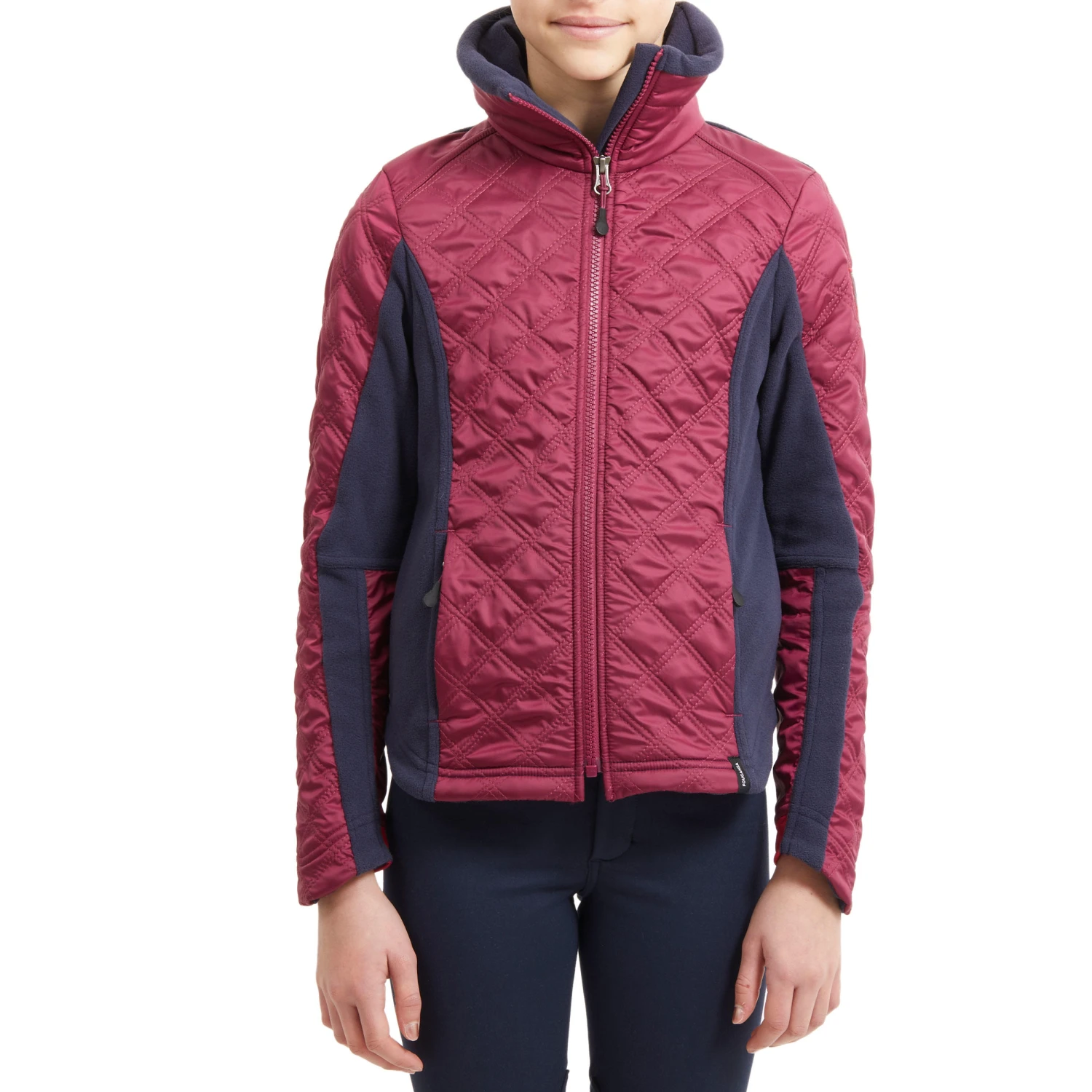 Kids' Horse Riding Bi-Material Warm Fleece 500 - Image 15