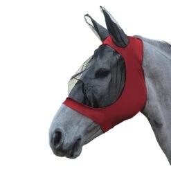 Weatherbeeta Stretch Eye Saver With Ears (Red/Black)