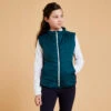 Kids' Sleeveless Horse Riding Padded Jacket 500