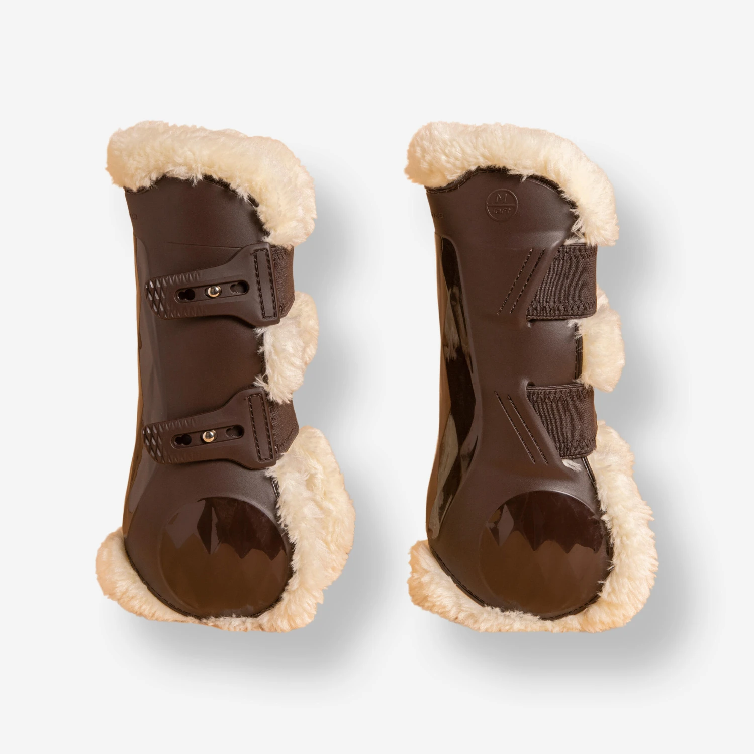 Horse Riding Synthetic Sheepskin Open Tendon Boots Twin-Pack 580