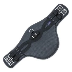 AntiChafe Elastic Horse Stud Girth (Black)