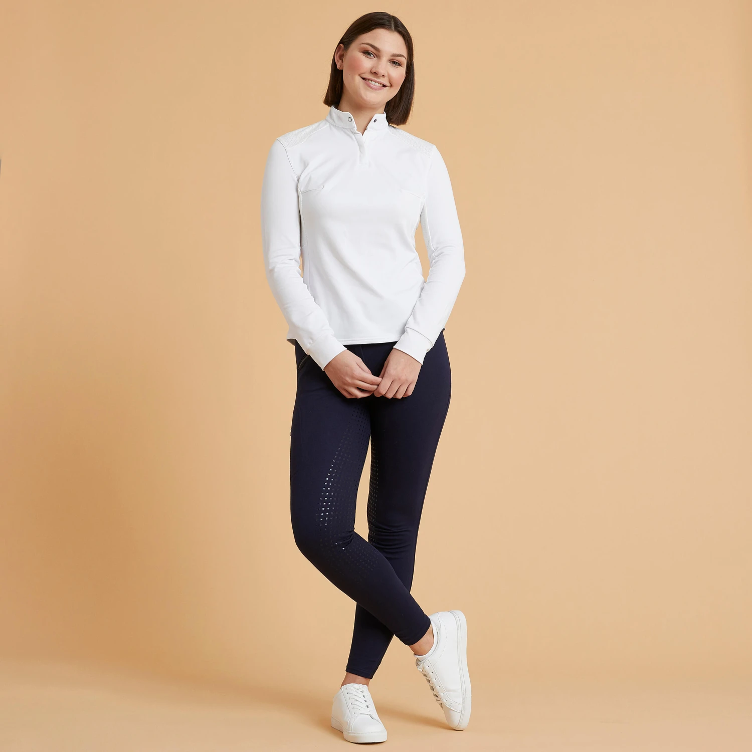 Women's Warm Full Grip Horse Riding Jodhpurs 500 - Image 2