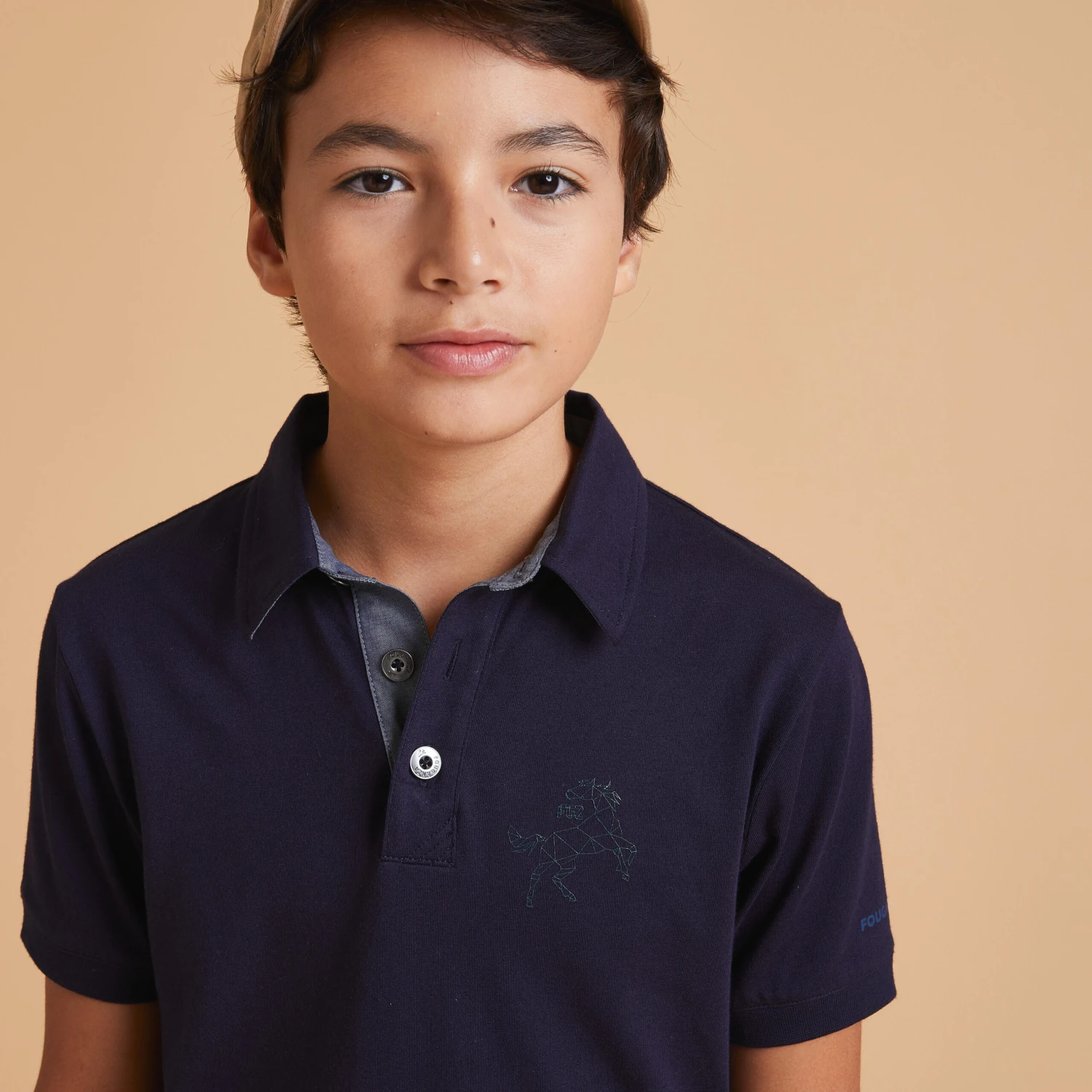 Boys' Horse Riding Short-Sleeved Polo 140 - Image 3