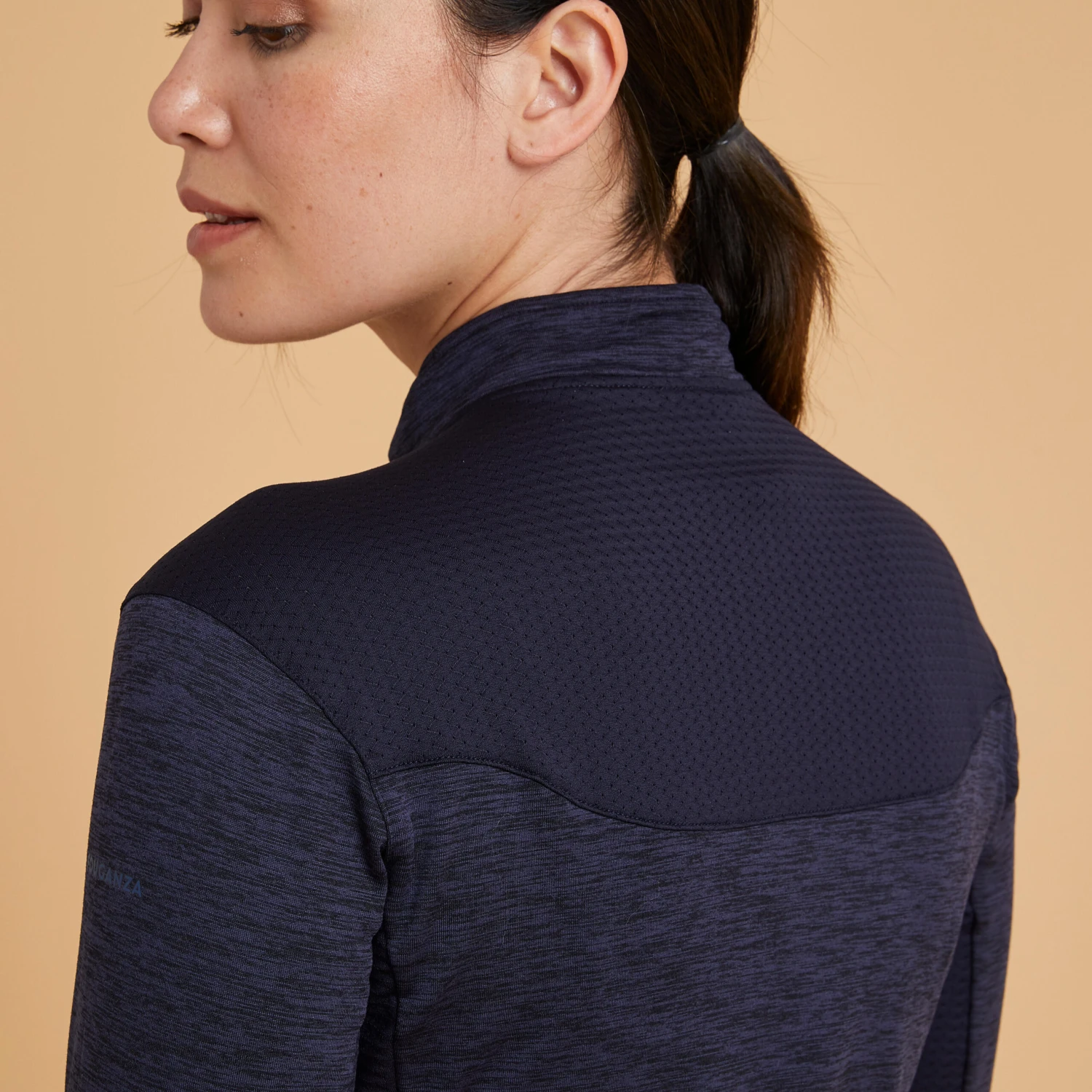 Women's Long-Sleeved Horse Riding Warm Polo Shirt 500 - Image 6